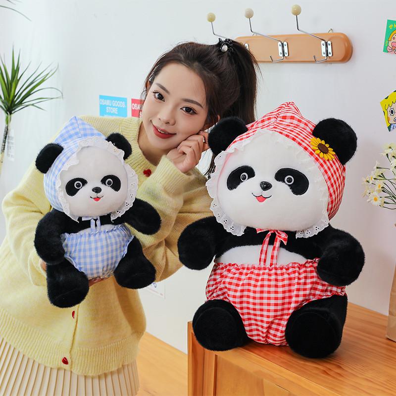 Entzückender Neuer Plüsch-Panda Umarmungsbär Weiche Puppe Kissen zum Kuscheln und für Komfort