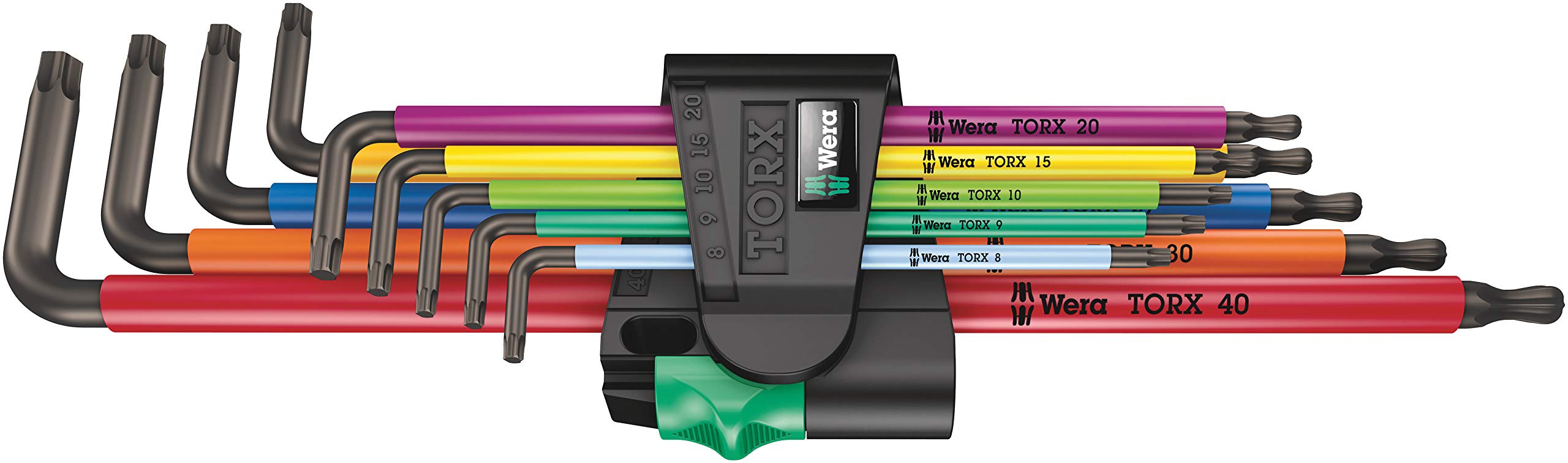 

Wera 05024480001 набор динамометрических ключей TX XL Multicolor set обычный импортный L-образный 967/9 1, 9 предметов [японский продукт] чёрный