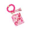 Wristlet Keychain Wallet Credit Card Holder Keyring Keychain Thin Purse Bangle Tassels Key Rings for Women Girls Gift