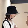 Hat Double-sided Bucket Hat Women's Autumn and Winter Versatile Trendy Brand Sun Hat Sun Protection Show Face Small Spring and Autumn Summer