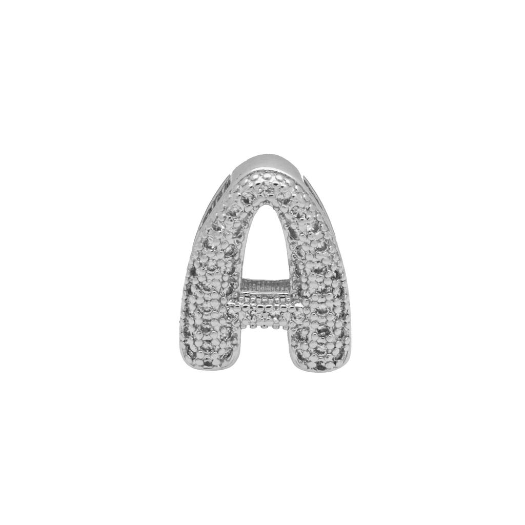 White Gold Strap, Belt, Bubble Balloon 26 English Letters Diy Name Bracelet