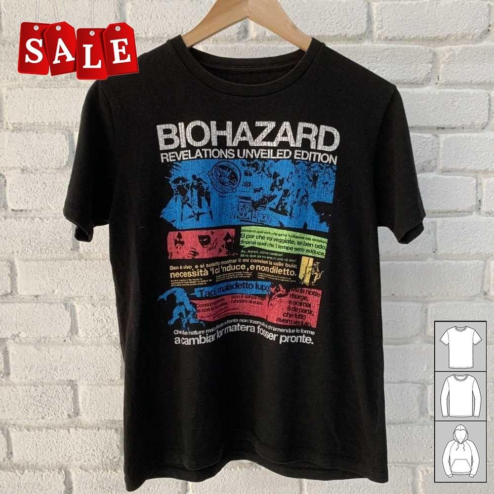 

New Biohazard Revelations Unveiled Gift For Fans shirt LL604 Unisex T-Shirt XXL