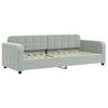 Vidaxl Sofa Z Materacem Do Spania, Jasnoszara, 80X200 Cm, Aksamit