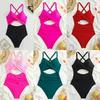 Women's Sexy Multi-Color Digital Print Lace-Up Bikini Swimwear