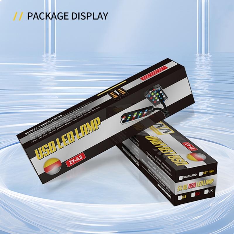 Adjust Brightness LED Fishtanks Light with Double Head USB Clip On Lamp for Small Aquariums Fishtanks Lighting Tool