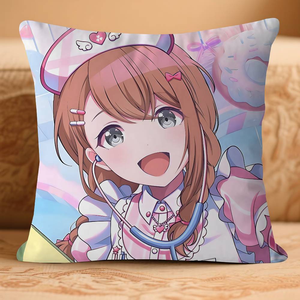 

B-BanGS Anime D-DreamS 45*45cm Cushion Cover Pillow Cover Decor Pillowcase Home Pillowcase For Couch Pillow 16x16Inch