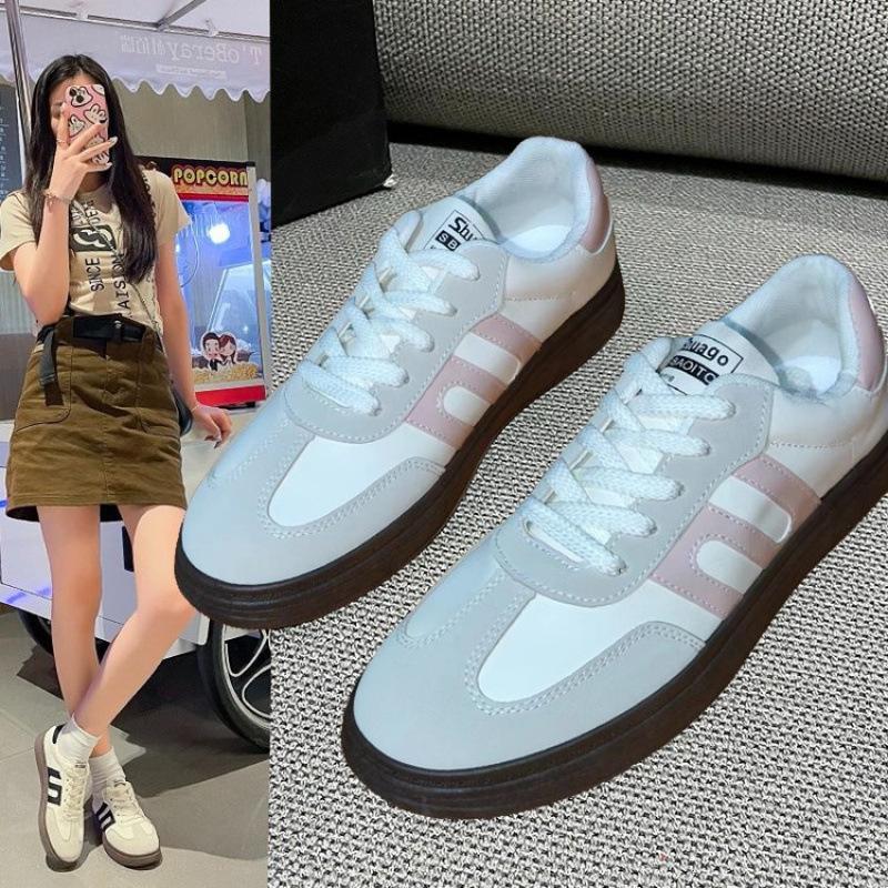 Little white shoes new autumn 2025 student moral training sports single shoes casual shoes retro casual breathable board shoes