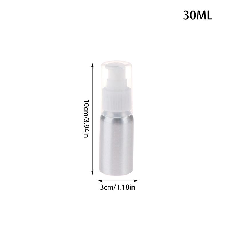 30-150-500Ml Aluminum Liquid Bottle Portable Lotion Dispenser Empty Container Refillable With Full Cover Cap For Cosmetics