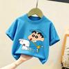 Crayons Shinchan Children T Shirt Kawaii Cartoon Boy Girl Short Sleeve Tee Shirt Summer Kids Clothes Anime Toddler Cotton Tops