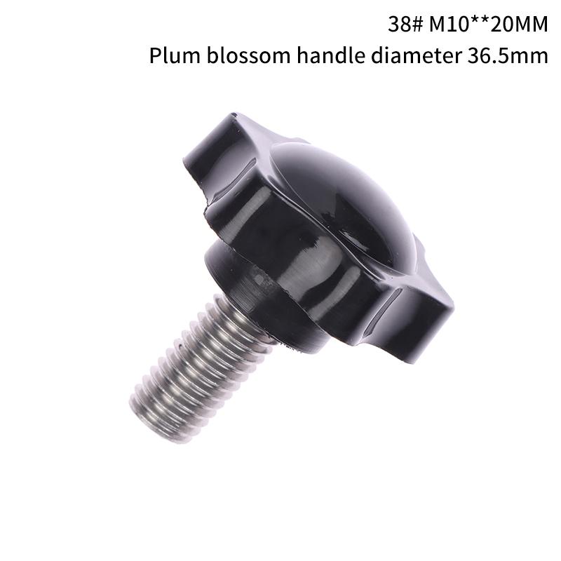 2 szt. Sprzęt przemysłowy M6 M8 M10 38 # gwint w kształcie gwiazdy śruba mocująca gałka bakelitowa plastikowa główka uchwyt śruba