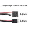 Compactly 4Pin Converter Wire 2.54mm Female To 2.0mm Male Breadboard Jumper Wire For Electronic Prototyping Tools