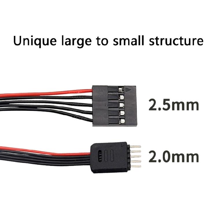 Compactly 4Pin Converter Wire 2.54mm Female To 2.0mm Male Breadboard Jumper Wire For Electronic Prototyping Tools