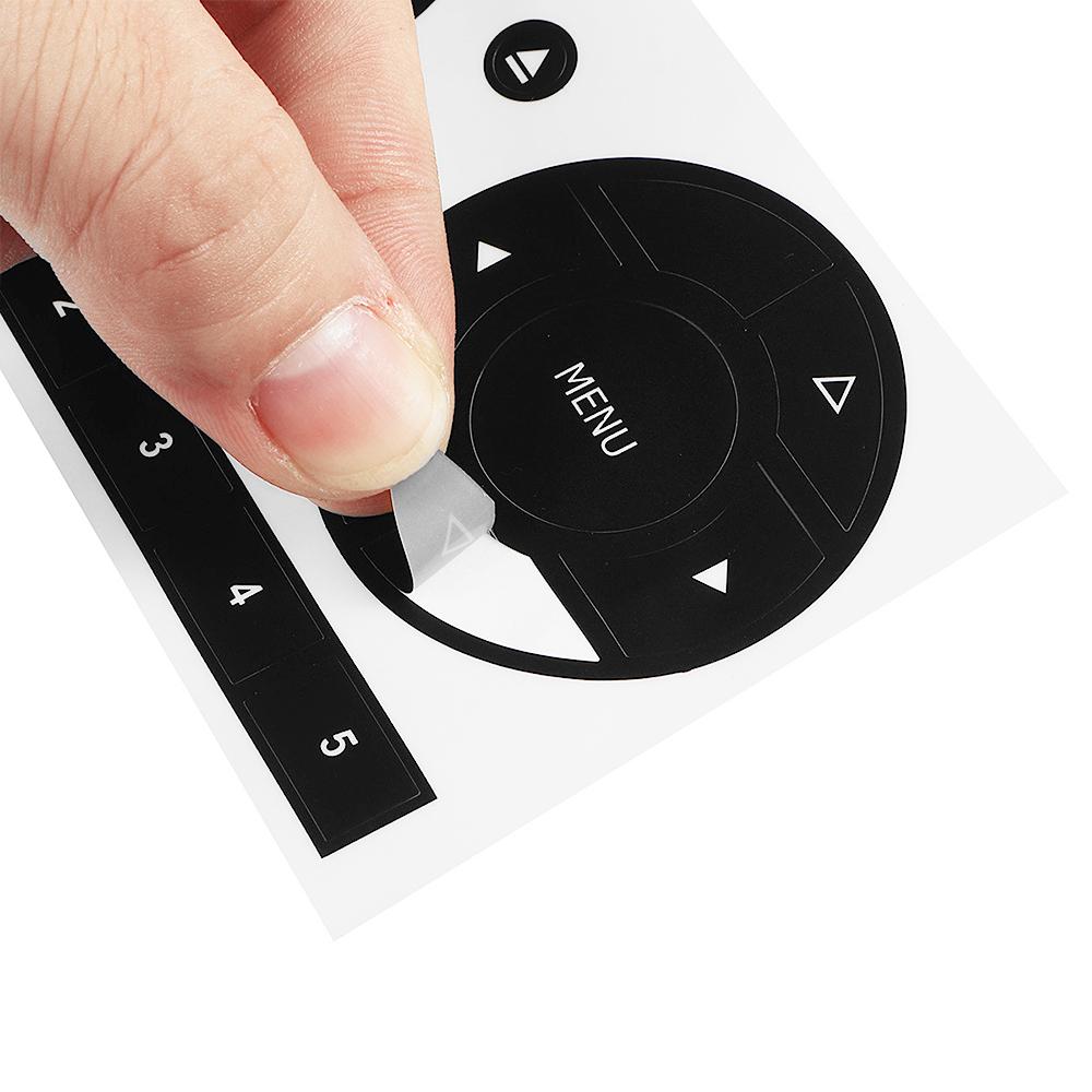 For Fiat 500 2011 2015 Car Multimedia Menu Media Radio Audio Volume Switch Button Repair Decal Sticker Anti Scratch