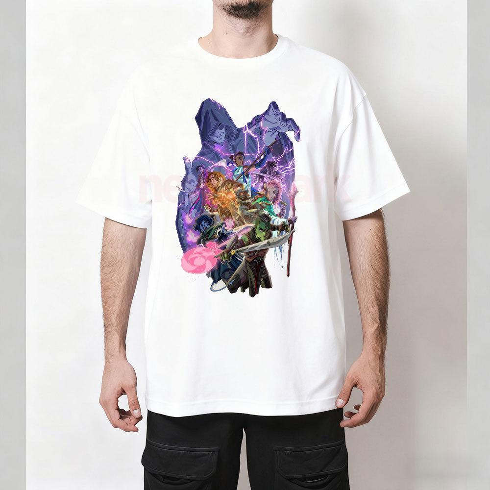 

Adventure Animation Cartoon The Mighty Nein Graphic T Shirts Woman Man Casual Fashion Outdoors Cotton T Shirt Ropa De Hombre S