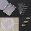 Knurled No-Eye Sewing Needles, 15Pcs Set (0.8x60mm & 1.2x76mm) for Fabric Repair & Invisible Hemming