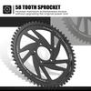 NICECNC For Surron Light Bee X S L1E For Segway X160 X260 58T Electric Dirt Bike Rear Sprocket Rear Chain Guard Protector
