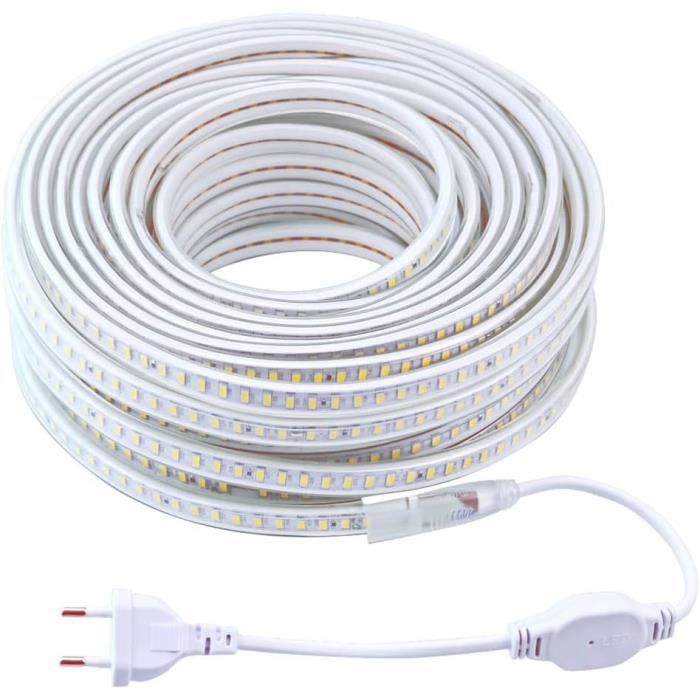 Bande Lumineuse LED - Pcning - 25M - IP67 Etanche - SMD 5730 - 220V 230V