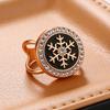 Schal-Ring-Clip für Damen Strass-Hemd-Krawatten-Clips Metall-Schneeflocke Runder Gürtel Seidenschal-Schiebering für Schal Kleid Bekleidungszubehör
