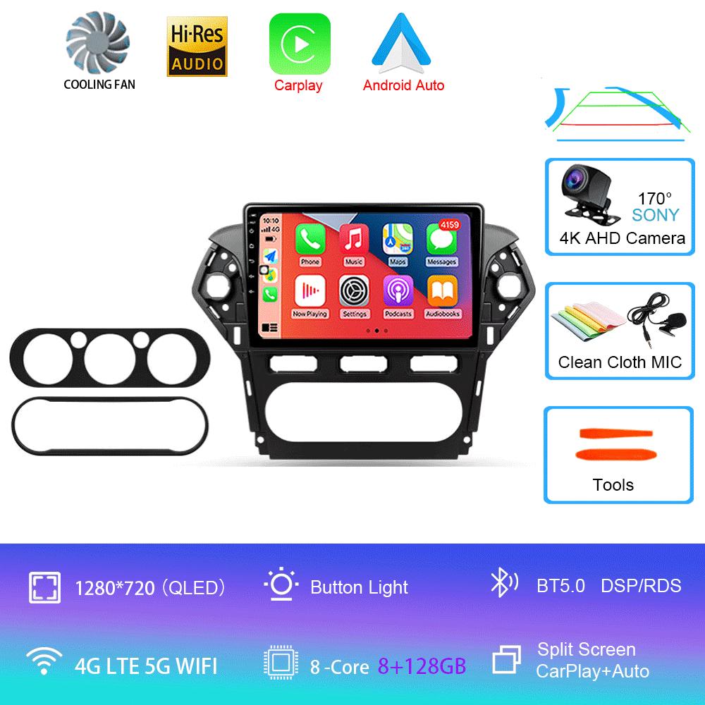 Car Radio Android 14 For Ford Mondeo 4 2010 2011 2012 2013 2014 Carplay Auto Multimedia GPS 360 Camera Player 2 Din Stereo Video