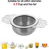 Teesieb aus Edelstahl Doppellagiges Feinmaschiges Teesieb Teeblatt-Sieb mit Abtropfschalen Teeblattfilter Tee-Set Werkzeug