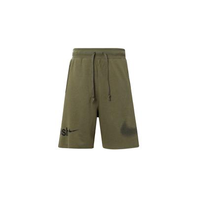 Sportliche Shorts mit großem Logo-Print, mittlerer Taille und Kordelzug, lässige Shorts für Herren, Grün, DX6310-222