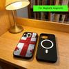 Georgien Flagge Handyhülle Für iPhone17,16,15,14,13,12,11 Plus,Pro Magnetisch Für Magsafe Kabelloses Laden