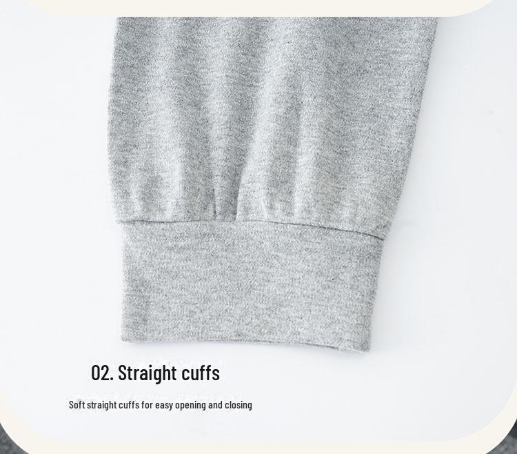 Men's Spring/Autumn Modal Pajama Set: Round Neck Pullover with Long-Sleeve Top and Trousers, Suitable for Outdoor Wear and Sports Style.