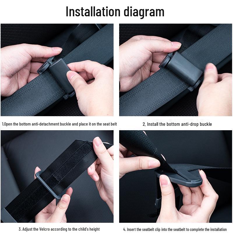 Child Car Seat Belt Adjuster & Shoulder Protector
