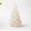 1pc Small Christmas Tree with Natural Crystal Synthetic Gemstone Inside, Lucky and Prosperous Growing Fluorite Bonsai Money Plant