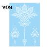 Eco-friendly Tattoo Sticker White Lace for Women, Temporary Face Body Skin-friendly Arm, Waterproof Fake Decal Wedding Party Festival Safe Tattoos