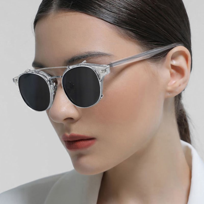 

LOOKING4U NeoRetro 9094 Clip-On Sunglasses Clear CLAIR CLAIR