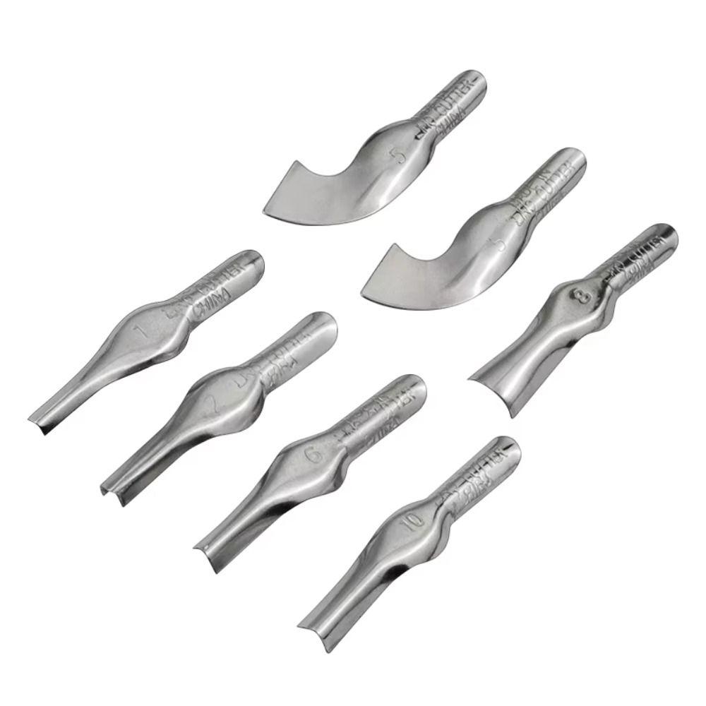 Ergonomic Rubber Block Stamp Kit Stamp Maker Carving Cutter Tools  Art Supplies