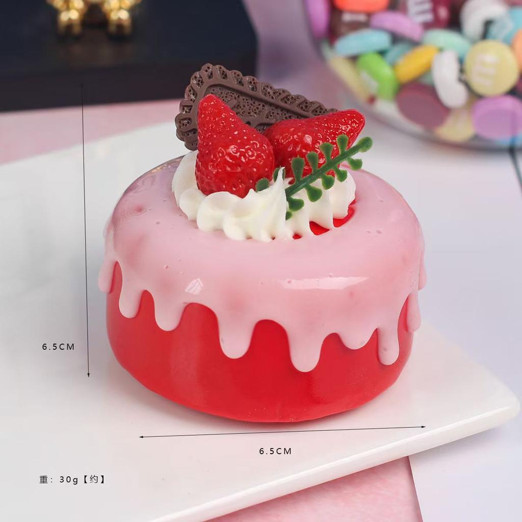 1PC Artificial Fruit Cake Cookies Fake Food Decoration Photography Pro Food Simulation Cake Model Tea Table Decoration