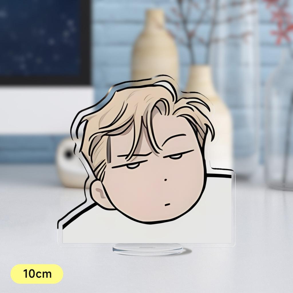 Hot Korean Cartoon BL Manga Anime Roses and Champagne Acrylic Stand Figure Standing Desktop Display Fans Collection Jewelry Gift