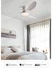 Walnut Ceiling Fan with Light and Remote Control, Variable Frequency, for Living, Dining, or Bedroom Spaces with ABS Blades.