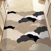 Silk Circle Entrance Door Mat Dirt Resistant and Dirt Resistant Foot Mat Cloud Shaped Door Mat Cutting At The Entrance