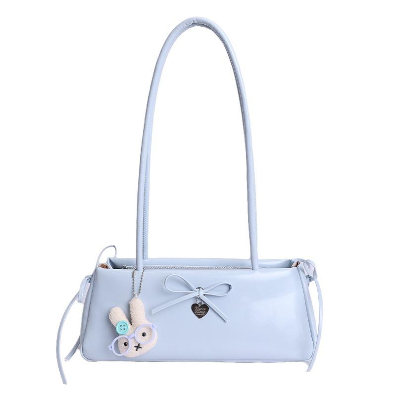 Borsa Baguette Monospalla Sottospalla da Donna di Grande Capacità con Design a Fiocco Casual e Semplice per il Pendolarismo