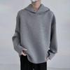 Winter Men's American-style Hooded Solid Color Loose Sweatshirt