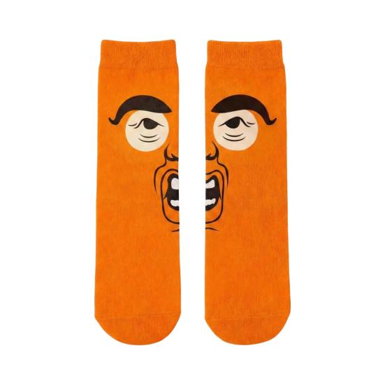 

1 пара кумедних шкарпеток з виразами Осінь Зима Вологовідвідні Дихаючі Шкарпетки до середини гомілки Чоловіки Жінки Еластичні Спортивні Повсякденні Шкарпетки B