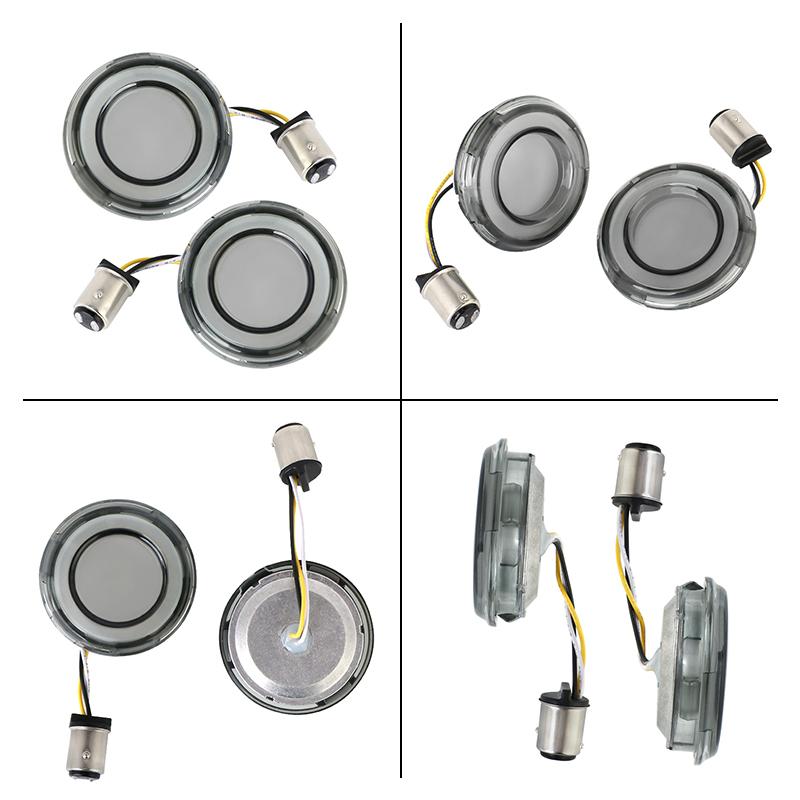 Motorcycle 1157 Bullet Style LED Indicator Front Turn Signal Light For Harley Touring Breakout CVO Road Glide Fat Boy Softail