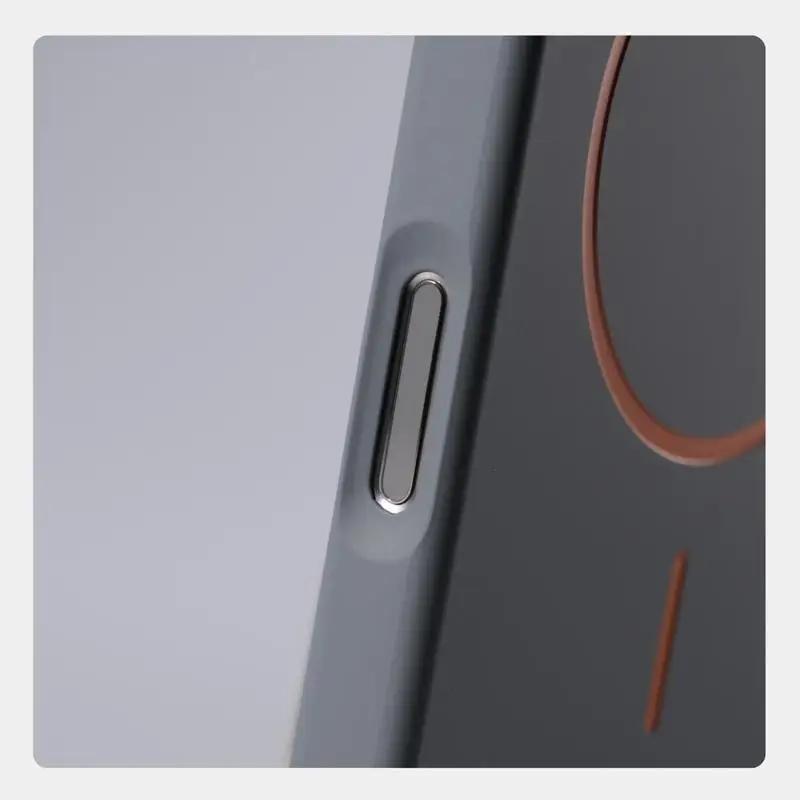 Ultrathin Simple For Magsafe Case for iphone 17 Air 16 Pro Max 15 14 13 12 Matte Hit Color Lens Wireless Charger Hard PC Cover