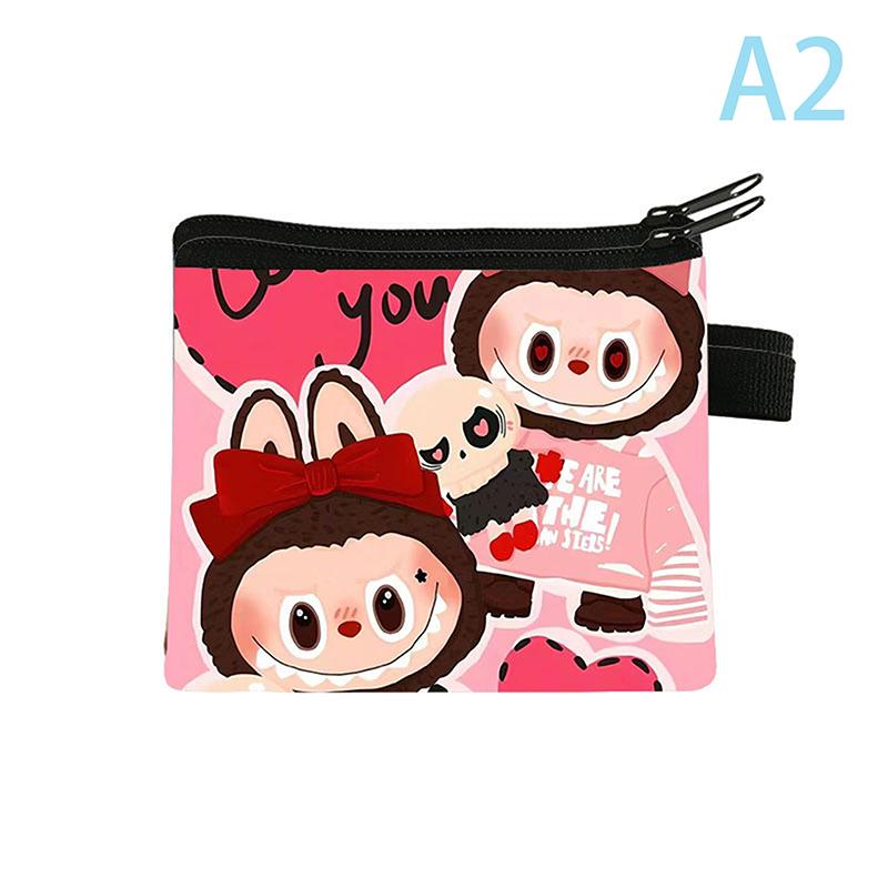 1 PC New LaBuBu Cute Cartoon Coin Purse Wristlet Bag Cartoon Wallet Mini Zipper