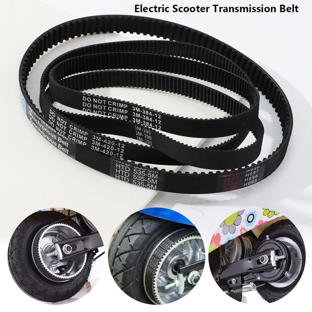 Cinghia Di Trasmissione 384-12 Per Monopattino Elettrico E Bici Elettrica | Gomma Resistente, Sostituzione Perfetta