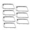 7PCS Set Front Grille Trim Ring Chrome Plated Modification Replacement for Grand Cherokee 2014‑2016