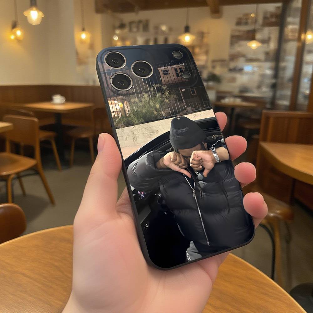 L-Lucki Rapper Gemini Phone Case For iPhone 17,16,15,14,13,12,11,Pro,XS,Max,XR,Plus,E,SE4,Mini Black Soft Cover