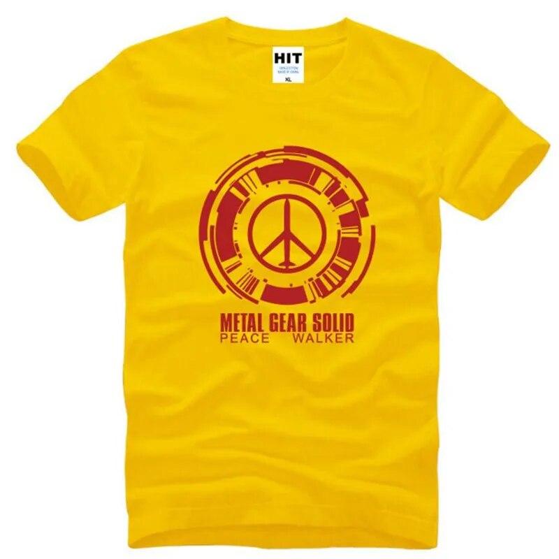 Metal Gear Solid Peace Walker Game Trička Unisex Krátký rukáv O Výstřih Bavlněné Unisex tričko Fitness tričko Homme Camisetas Hombre