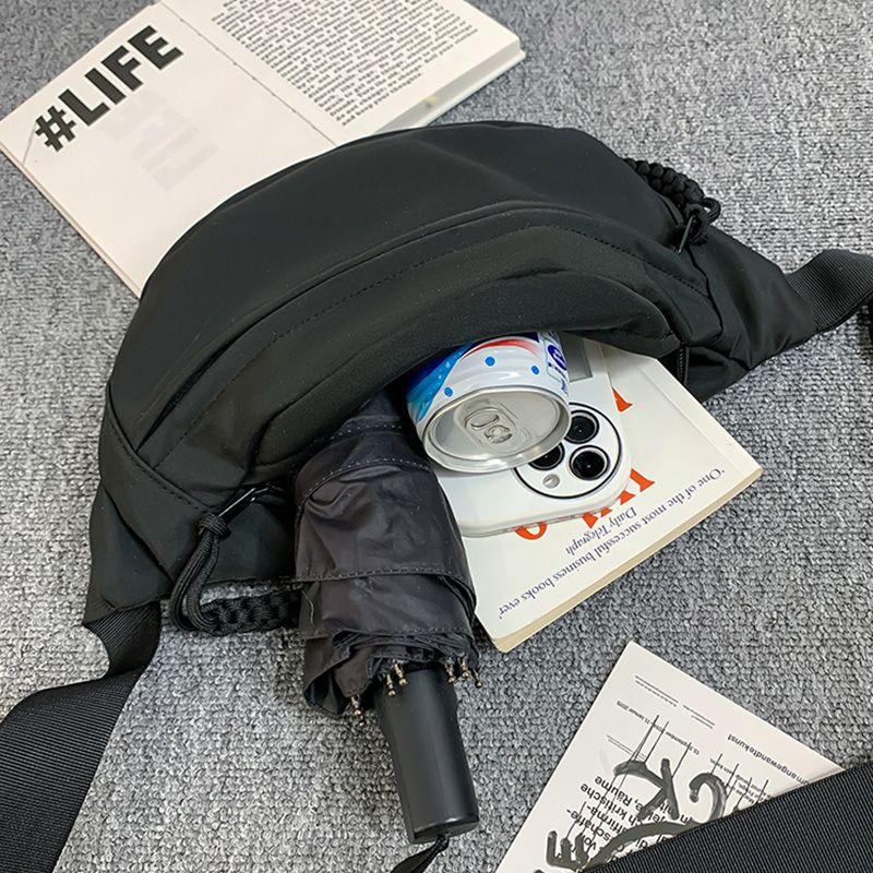 Brusttaschen, Bananentasche für Damen, Sling-Crossbody-Hüfttasche aus Canvas, Lauf-Hüfttasche, lässige Bauchtaschen, Sport-Halbmond-Gürteltasche