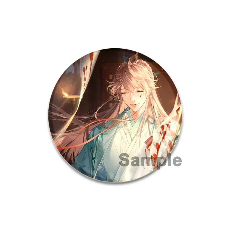 32/44/58mm Handmade Tinplate Plastic Badge Ashes of The Kingdom Brooches for Collar Clothes Backpack Jewelry Fans Gifts Card Games