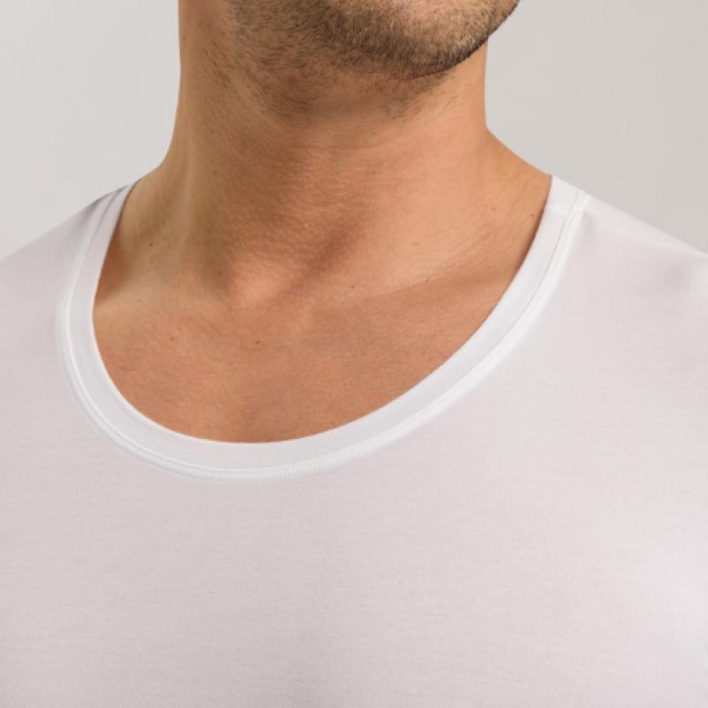 Hanro Cotton Superior Short Sleeve Running  White 73088 