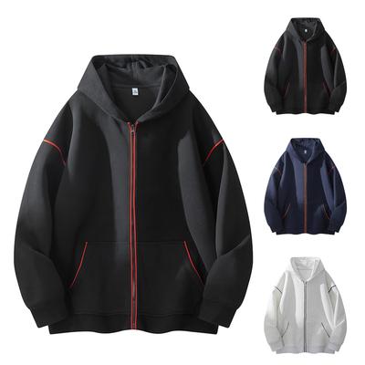 New Languid Sense Hoodie Hoodie All Kinds Of Tie-in Zipper Cardigan Loose Casual Coat Trend Long Sleeve Bottom Shirt